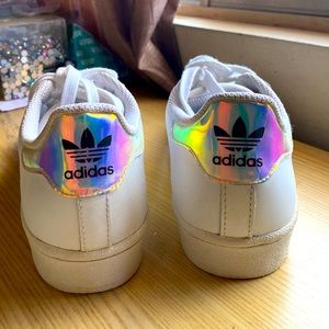 Iridescent adidas, size 6, worn once